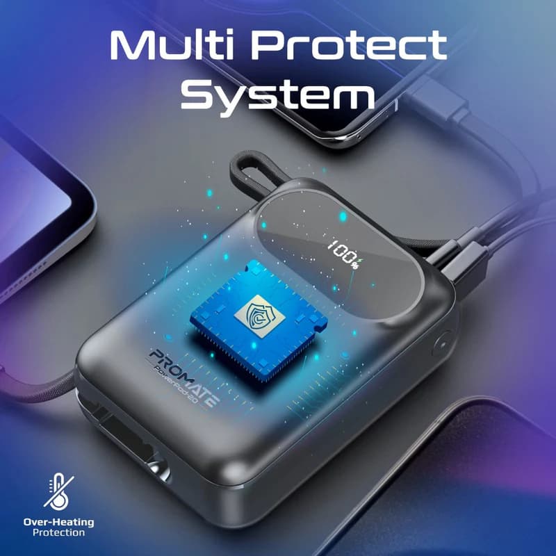 پاوربانک پرومیت مدل PROMATE POWERPOD-20 ظرفیت 20000 میلی‌آمپرساعت — تصویر ۷