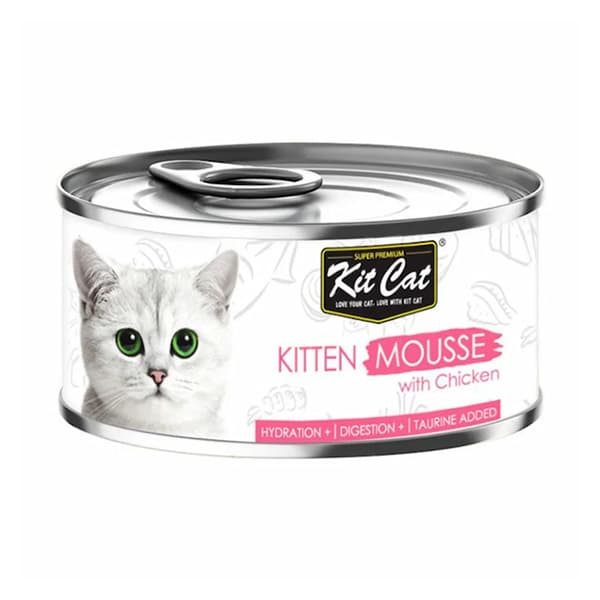 کنسرو بچه گربه کیت کت Kit Cat با طعم مرغ 80 گرمی