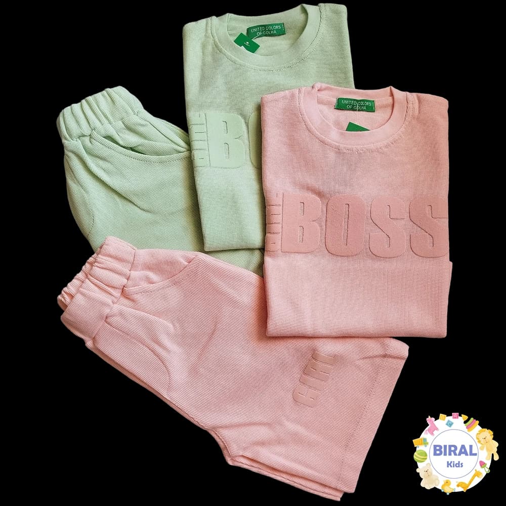 تیشرت شلوارک دخترانه BOSS سن ۱ تا ۵ سال