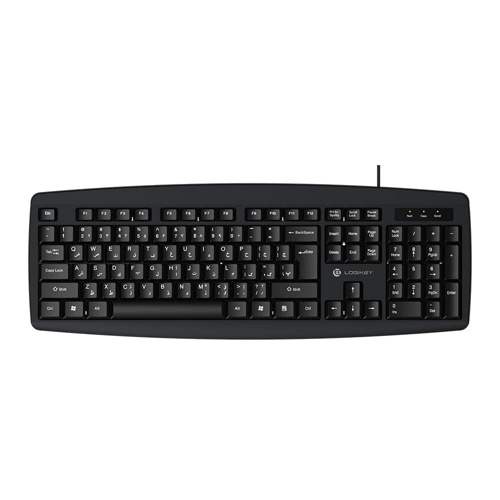 کیبورد با سیم لاجی کی مدل Logikey K113B