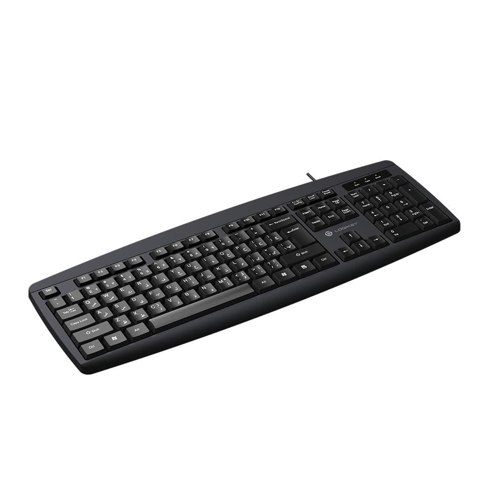 کیبورد با سیم لاجی کی مدل Logikey K113B — تصویر ۳
