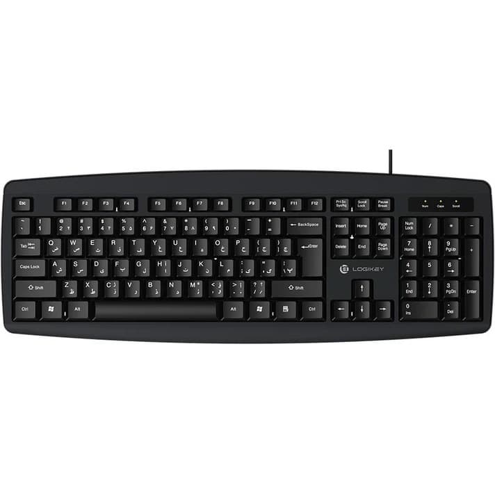 کیبورد با سیم لاجی کی مدل Logikey K113B — تصویر ۹