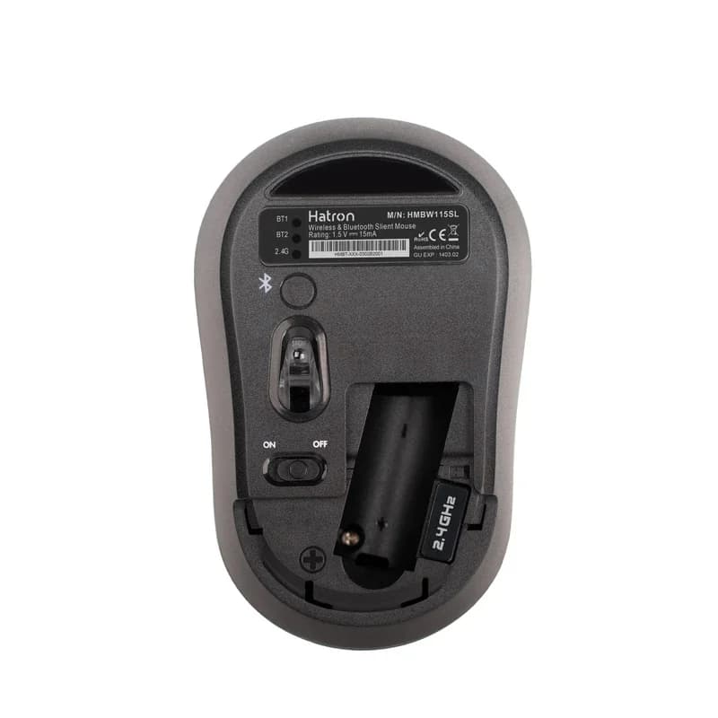 ماوس وایرلس و بلوتوث هترون مدل HATRON HMBW115SL — تصویر ۸