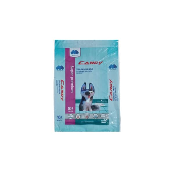 زیر انداز بهداشتی سگ و گربه کندی Candy سایز 60*90 تعداد 10 عدد