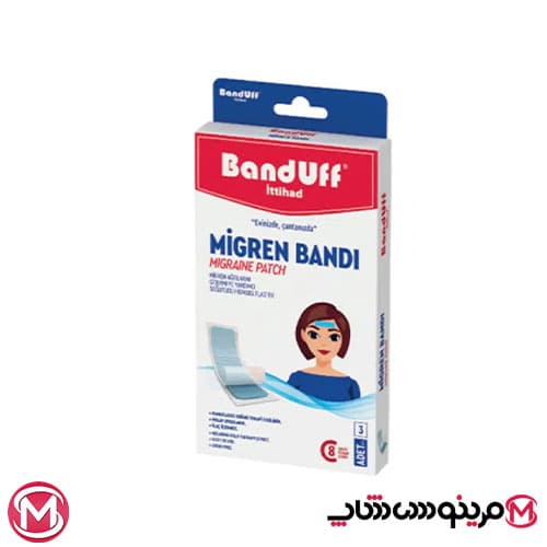 چسب میگرن بندوف Banduff مدل خنک کننده بسته 3 عددی — تصویر ۳