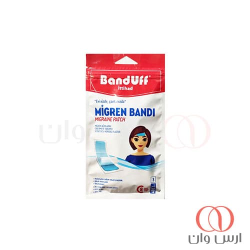 چسب میگرن بندوف Banduff مدل خنک کننده بسته 3 عددی — تصویر ۴