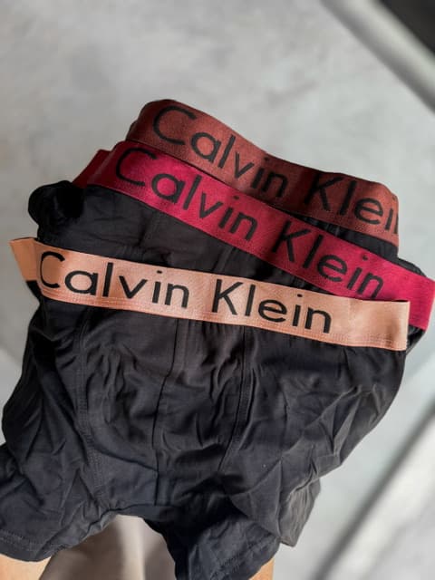 شورت مردانه باکسر CK پک سه تایی Copper — تصویر ۷