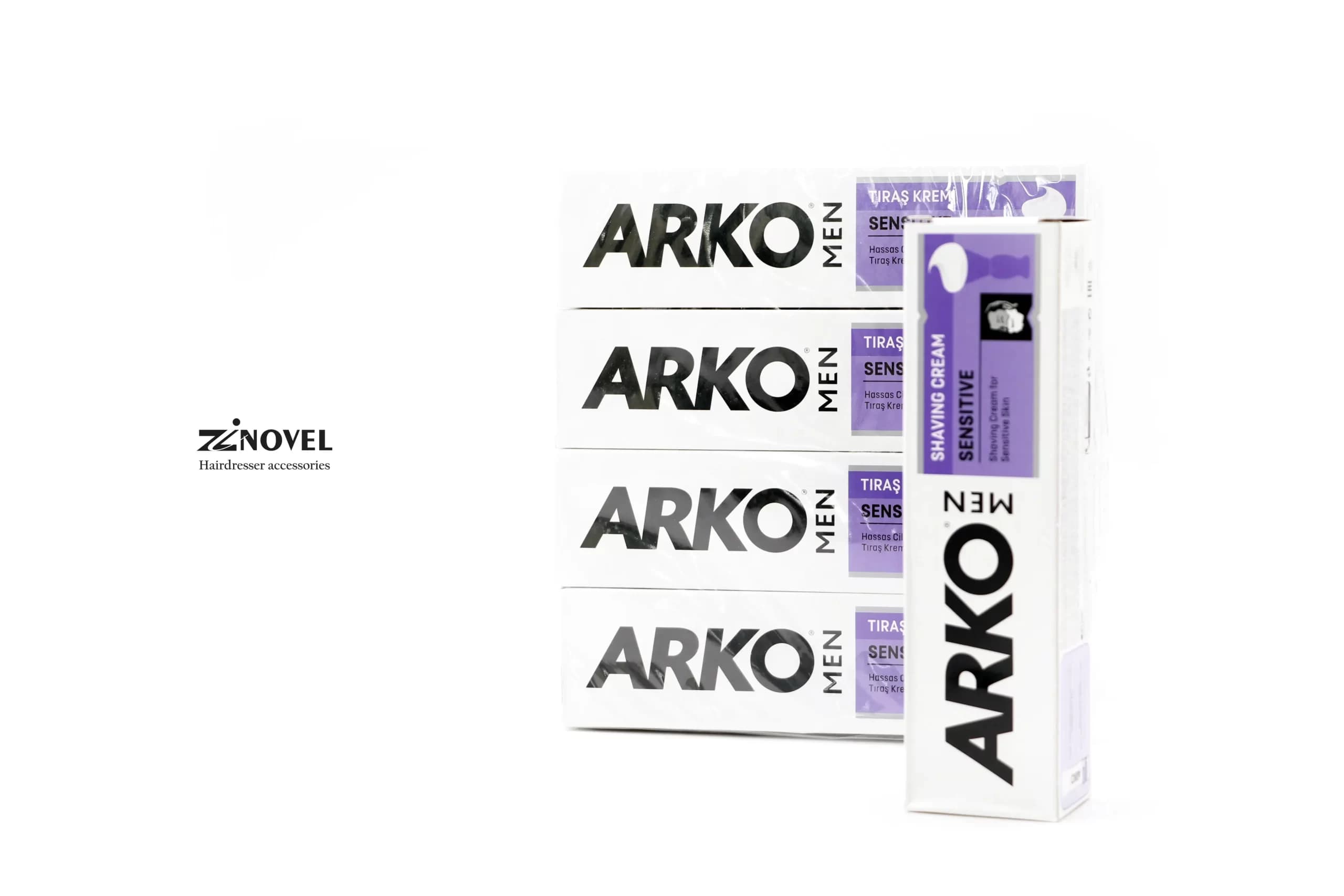 خمير ریش بنفش مدل ARKO men|sensitive — تصویر ۲