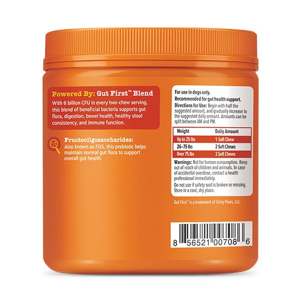 مکمل تقویتی سگ جویدنی پروبیوتیک زستی پاز Zesty Paws تعداد 90 عدد — تصویر ۲
