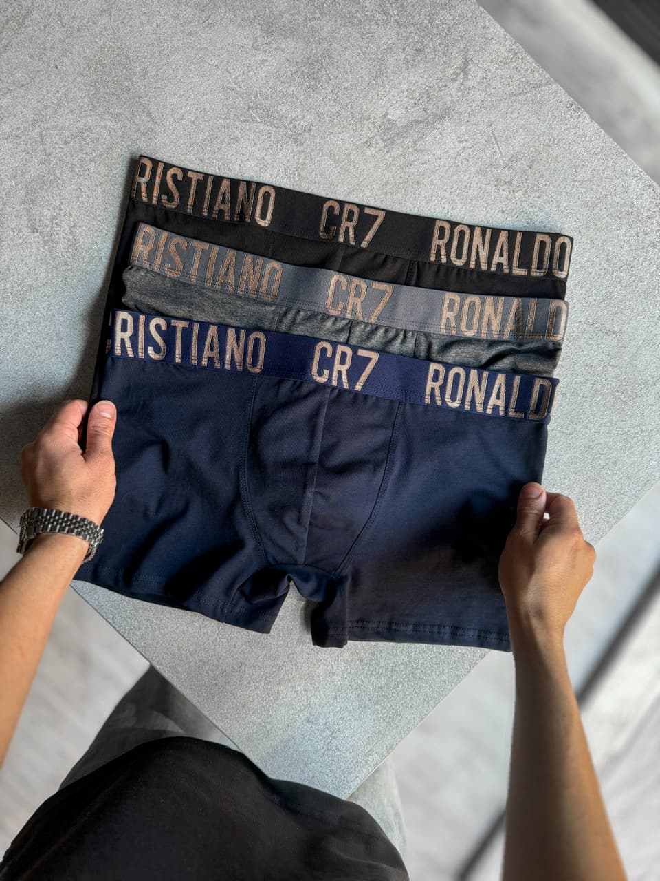 شورت مردانه باکسر CR7 پک سه تایی کد 679 — تصویر ۵