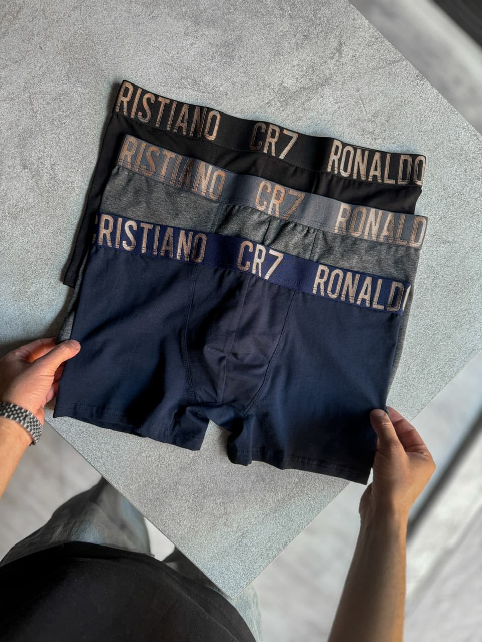 شورت مردانه باکسر CR7 پک سه تایی کد 679 — تصویر ۳