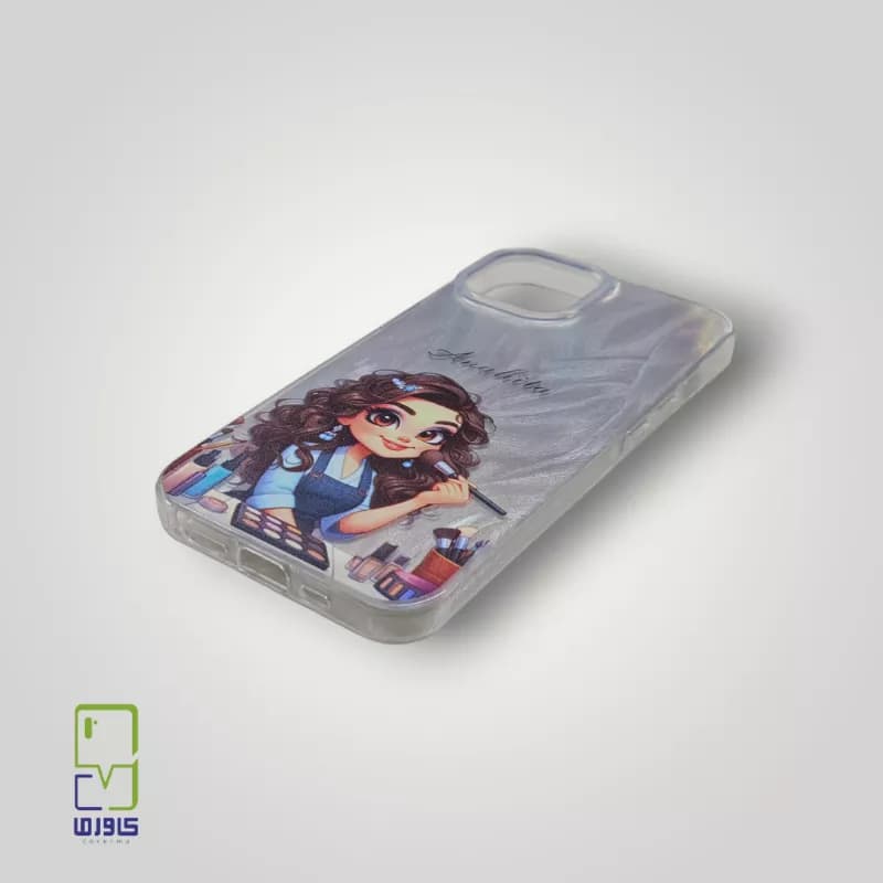 قاب گوشی آیفون 13/14 نرمال فانتزی | براش 04 دخترانه 14/iphone 13 — تصویر ۳