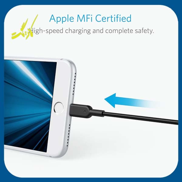 کابل تبدیل USB به لایتنینگ انکر Anker PowerLine ll A8433 — تصویر ۶