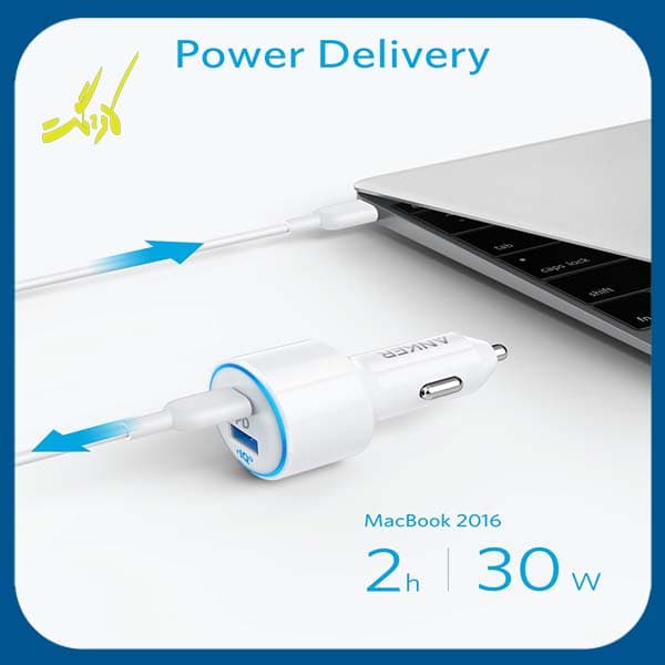 شارژر فندکی انکر مدل 2+A2229 PowerDrive Speed — تصویر ۵