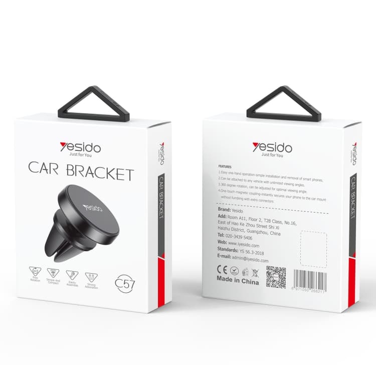 پایه مگنتی دریچه کولر خودرو یسیدو YESIDO C57 — تصویر ۸