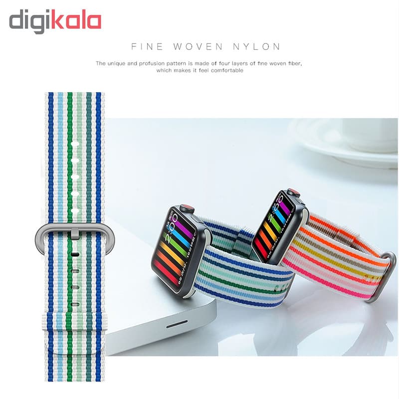 بند اپل واچ کوتتسی مدل Nylon WH5251 W30 مناسب برای اپل واچ 42 میلی متری — تصویر ۴