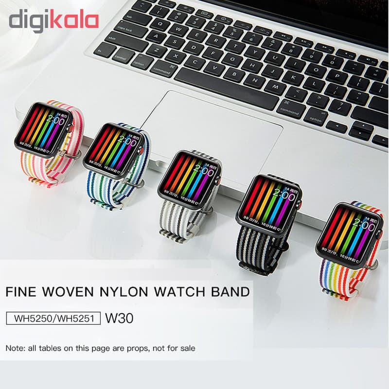 بند اپل واچ کوتتسی مدل Nylon WH5251 W30 مناسب برای اپل واچ 42 میلی متری — تصویر ۶