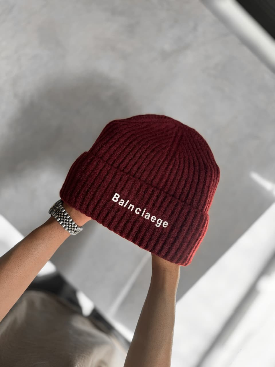 کلاه بافت موهر بالنسیاگا Balenciaga کد 561 — تصویر ۴