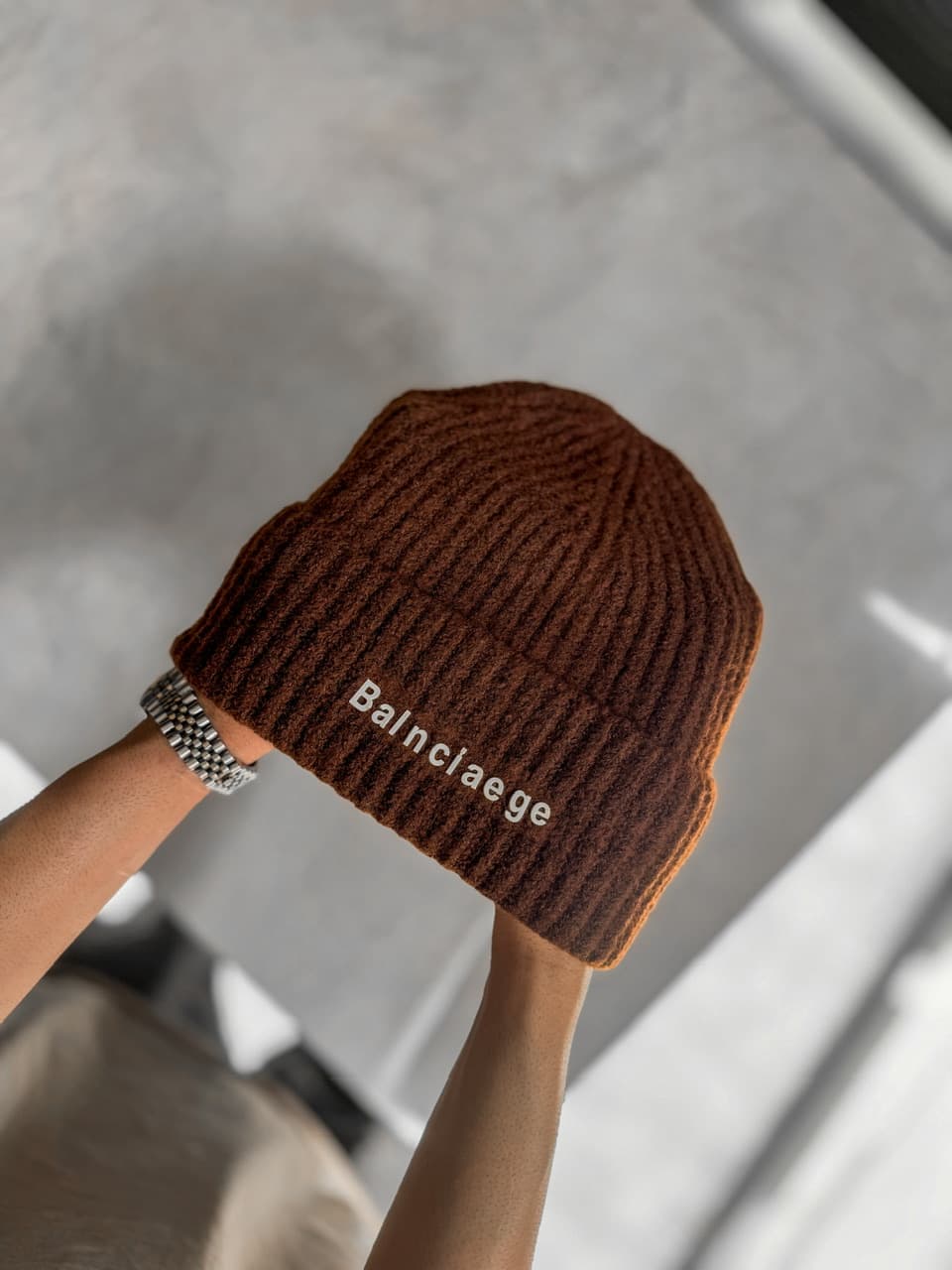 کلاه بافت موهر بالنسیاگا Balenciaga کد 561 — تصویر ۶