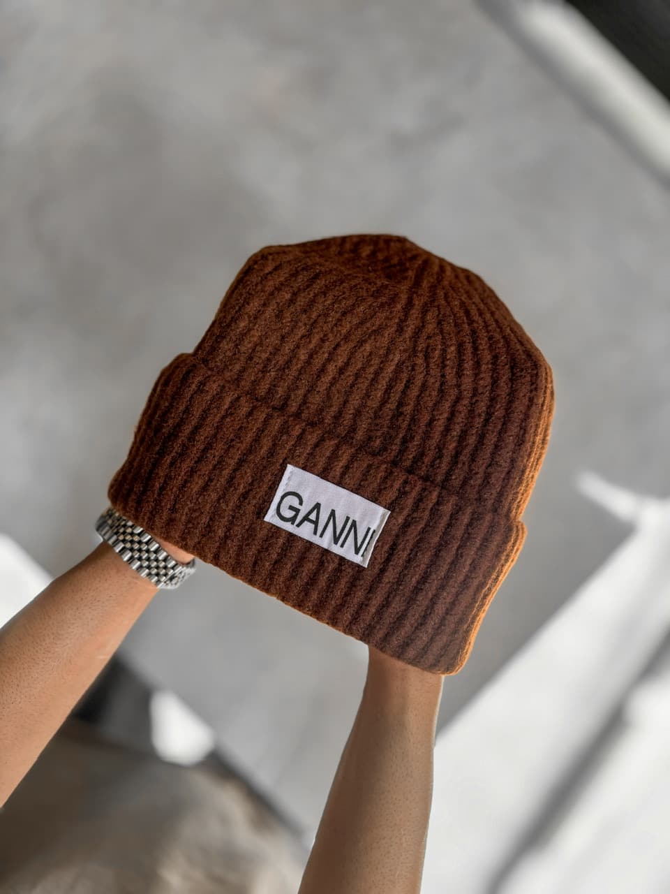 کلاه بافت موهر Ganni کد 563 — تصویر ۶