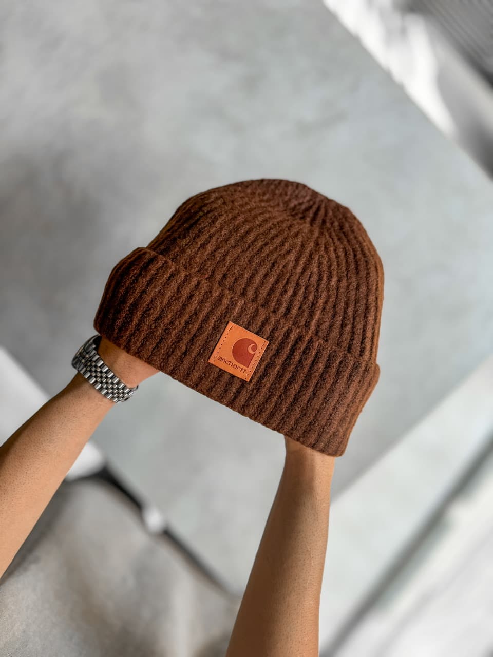 کلاه بافت موهر Carhartt کد 564 — تصویر ۷