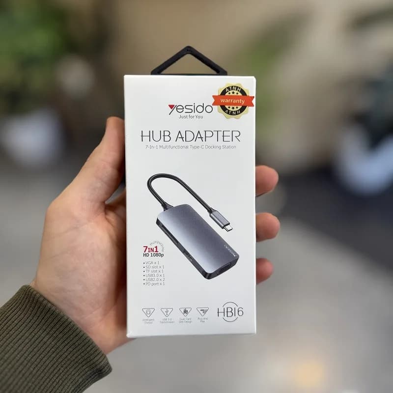 هاب 7 پورت تایپسی یسیدو YESIDO HB16 — تصویر ۹