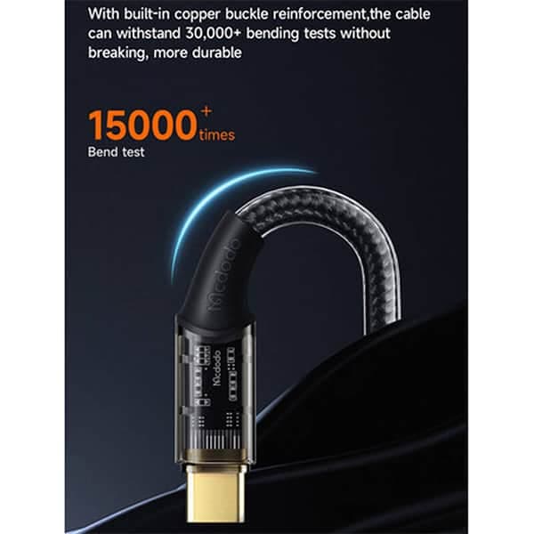 کابل فست شارژ Mcdodo CA-2110 Type-C To Type-C PD 100W 5A 1.2m Cable — تصویر ۷