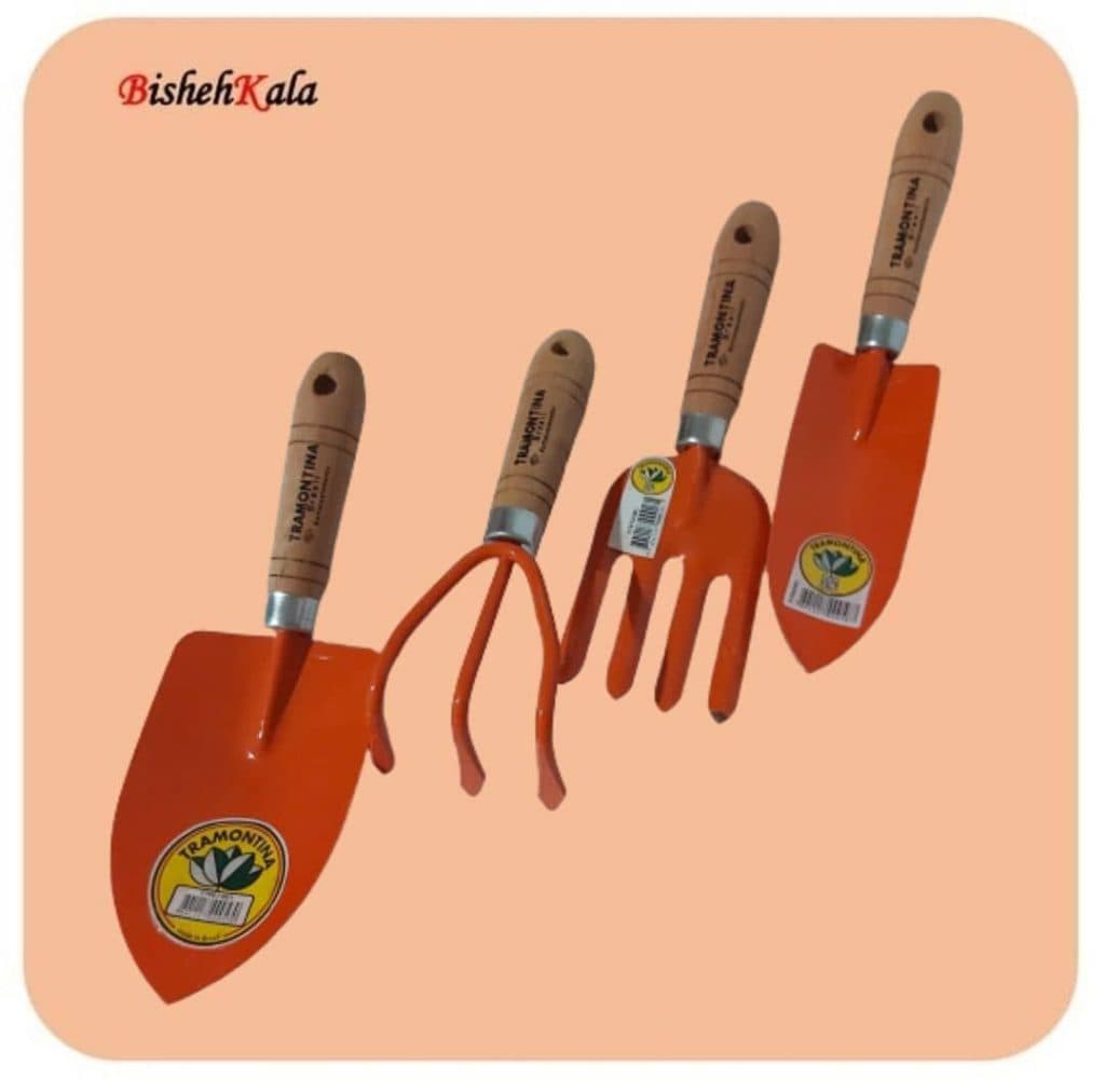 پکیج ابزار باغبانی ترامونتینا دسته چوبی کد(2)