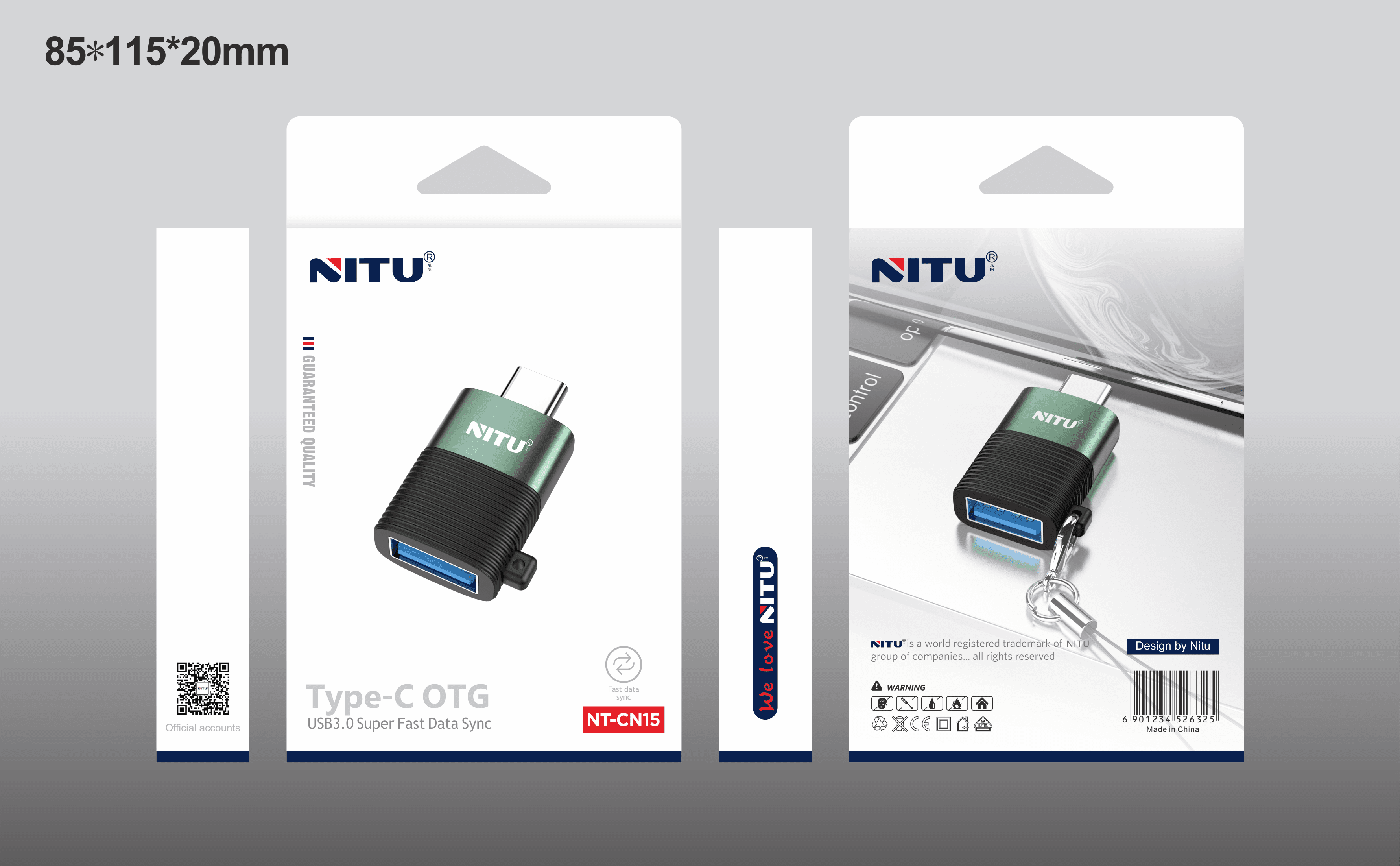 تبدیل Nitu NT-CN15 OTG Type-C — تصویر ۴
