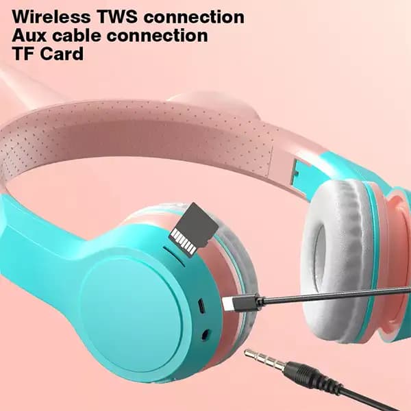 هدفون بی سیم طرح اسب تک شاخ مدل xy-212 — تصویر ۶