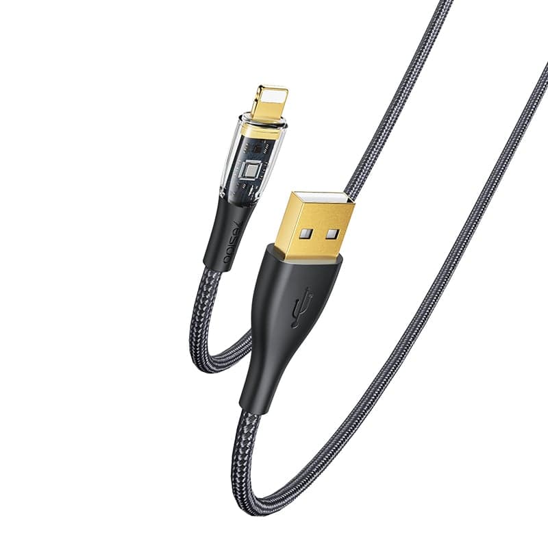 کابل USB به لایتنینگ یسیدو YESIDO CA104 طول 1.2 متر 2.4 آمپر