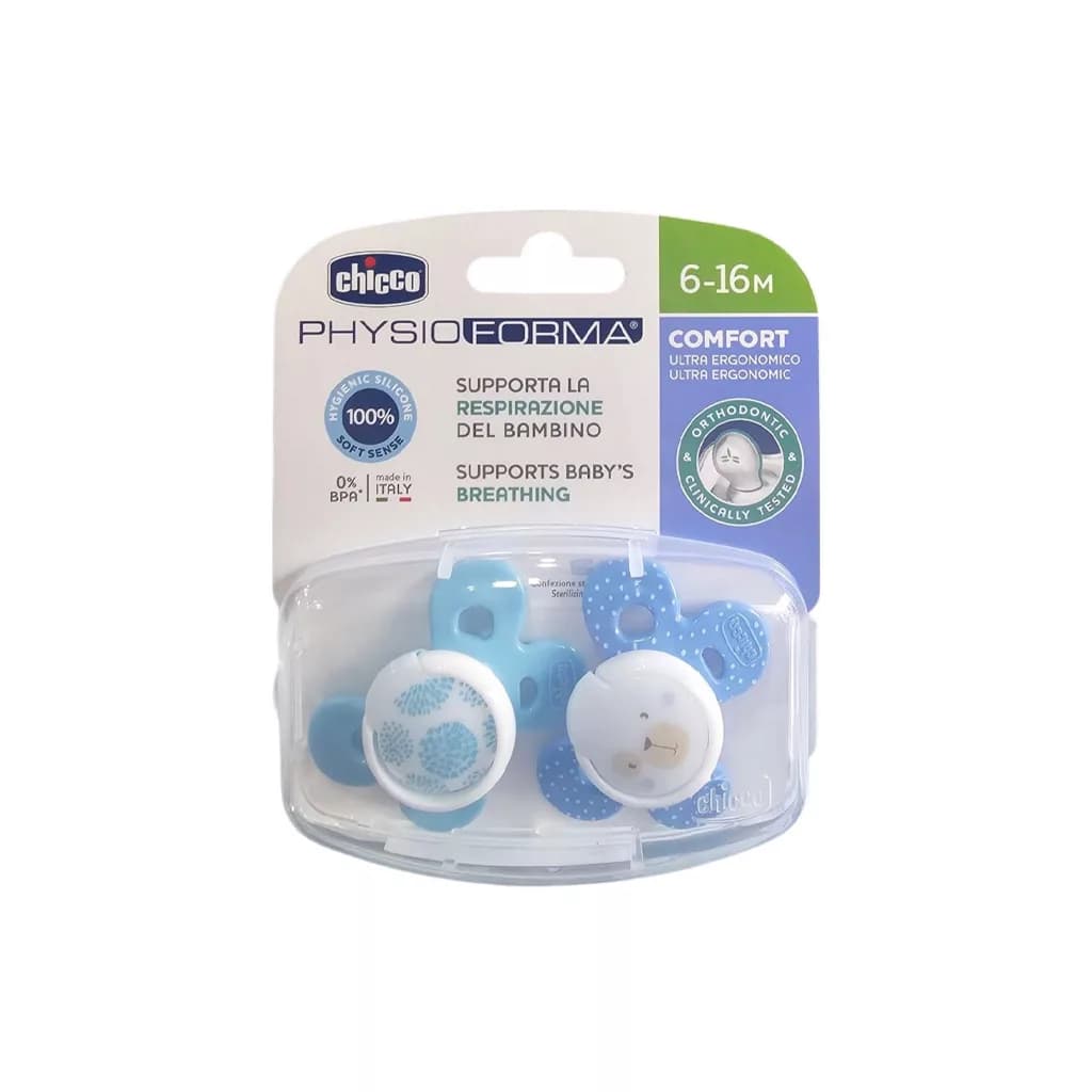پستانک چیکو 2Chicco عددی 16-6ماه فیزیو فورما Physio Forma Comfort