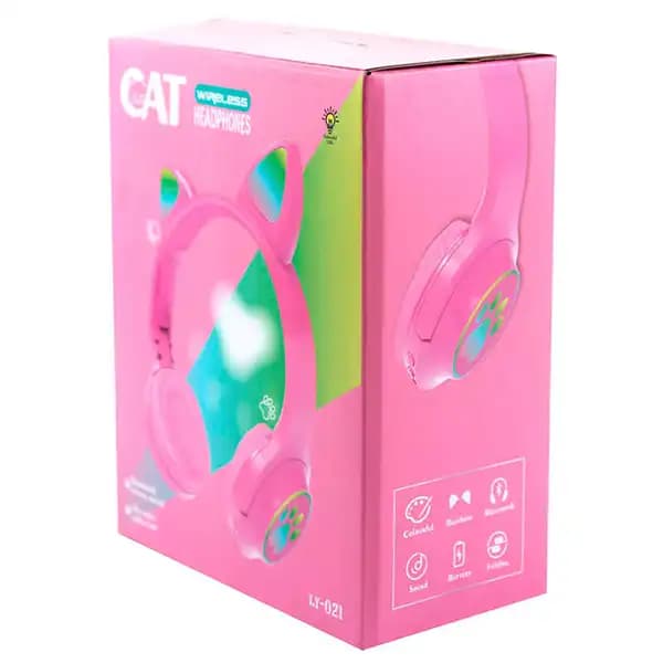 هدفون گربه ای بی سیم رم خور Cat مدل LY-021 — تصویر ۷