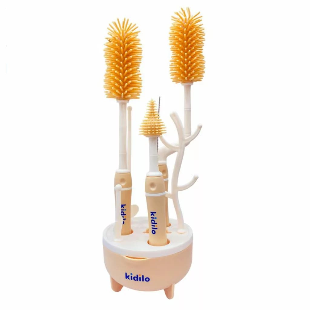 ست برس شیشه‌شور و آبچکان ۸ تکه نوزاد Kidilo مدل KD-6016 — تصویر ۲