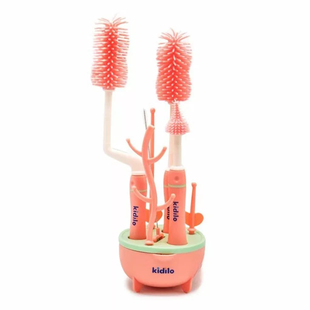 ست برس شیشه‌شور و آبچکان ۸ تکه نوزاد Kidilo مدل KD-6016 — تصویر ۳