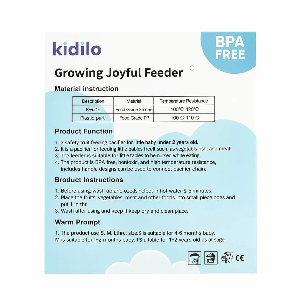 پستانک میوه خوری طرح موم عسل 3سایزه کیدیلو Kidilo — تصویر ۴