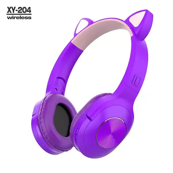 هدفون بلوتوث گربه ای مدل XY-204 — تصویر ۴