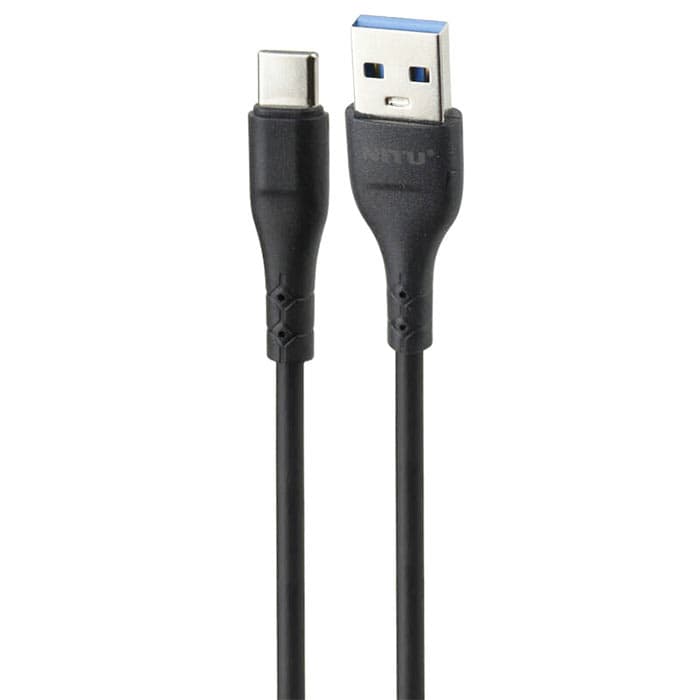 کابل بدون پک دبه ای تایپ سی فست شارژ نیتو NITU NC129 1.2m — تصویر ۳