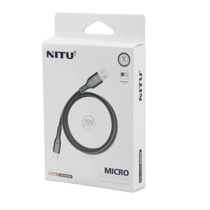 کابل USB به Micro-USB نیتو NITU NC250 طول 25 سانتیمتر — تصویر ۴