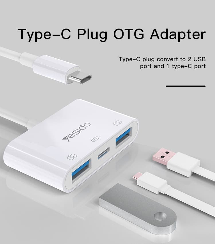 مبدل چندکاره OTG تایپسی یسیدو YESIDO GS17 — تصویر ۸