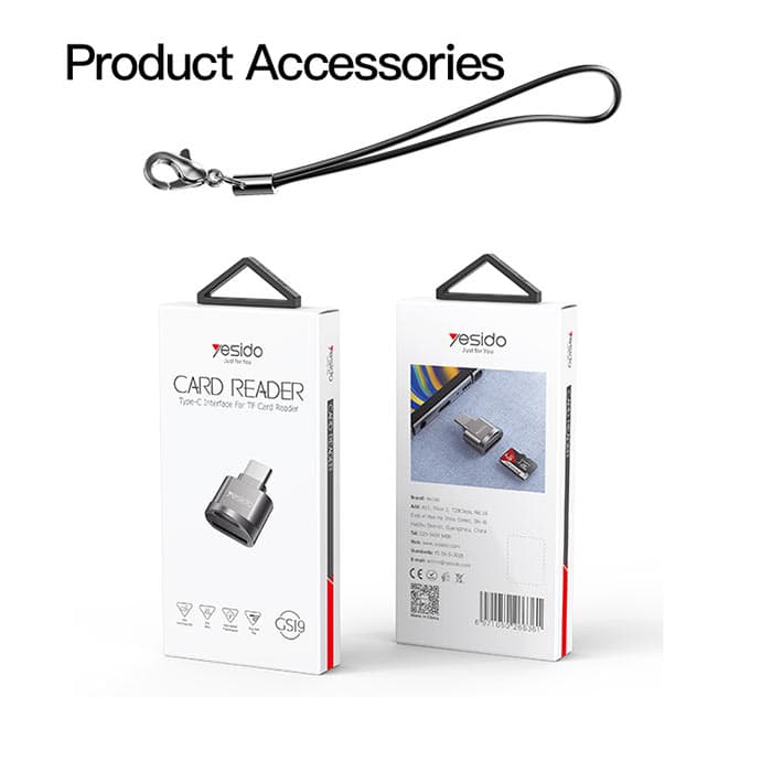 رم ریدر تایپسی OTG CARD READER یسیدو YESIDO GS19 — تصویر ۲