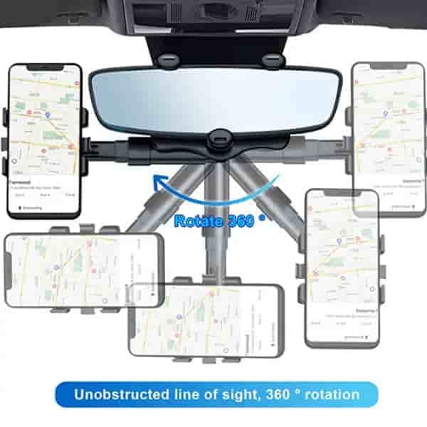 هولدر موبایل آینه ای ماشین Car Rearview — تصویر ۵