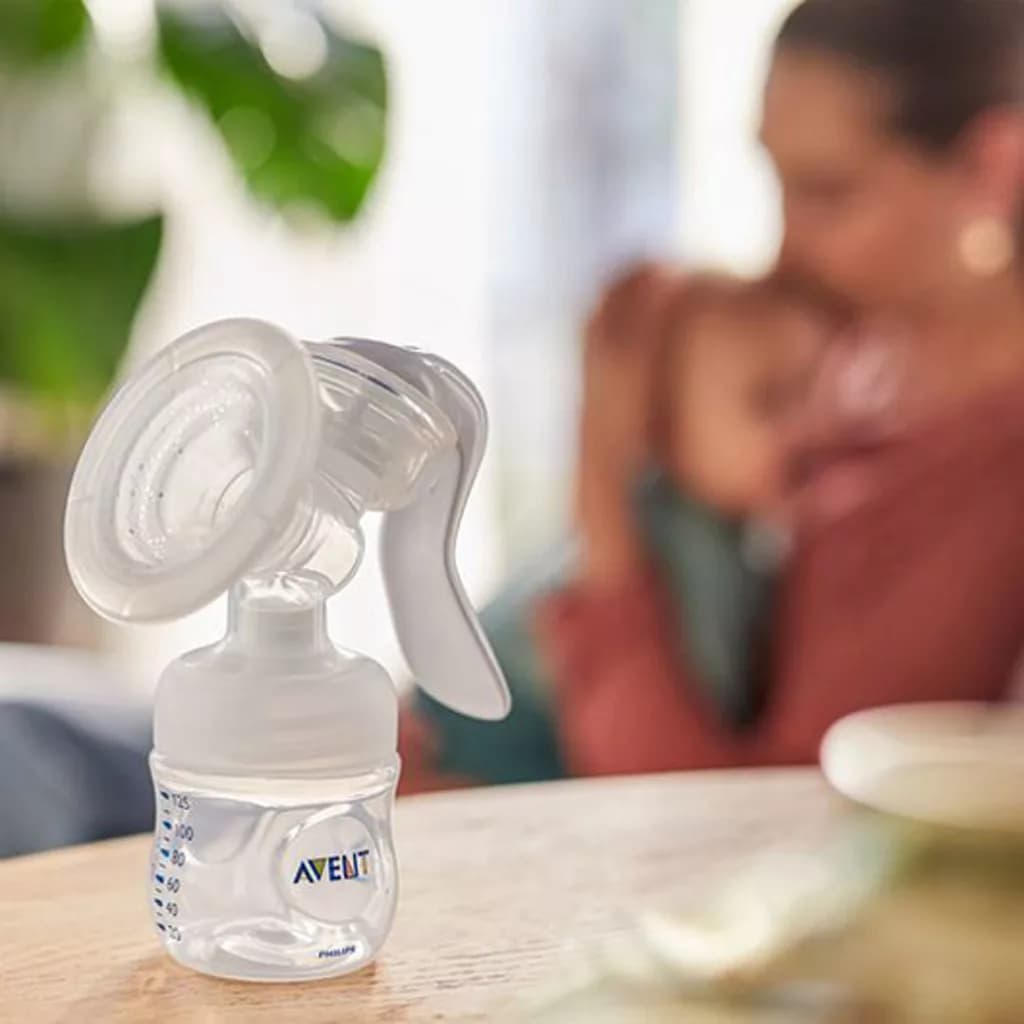 شیردوش دستی فیلیپس اونت Philips Avent و سرشیشه ضدنفخ — تصویر ۵