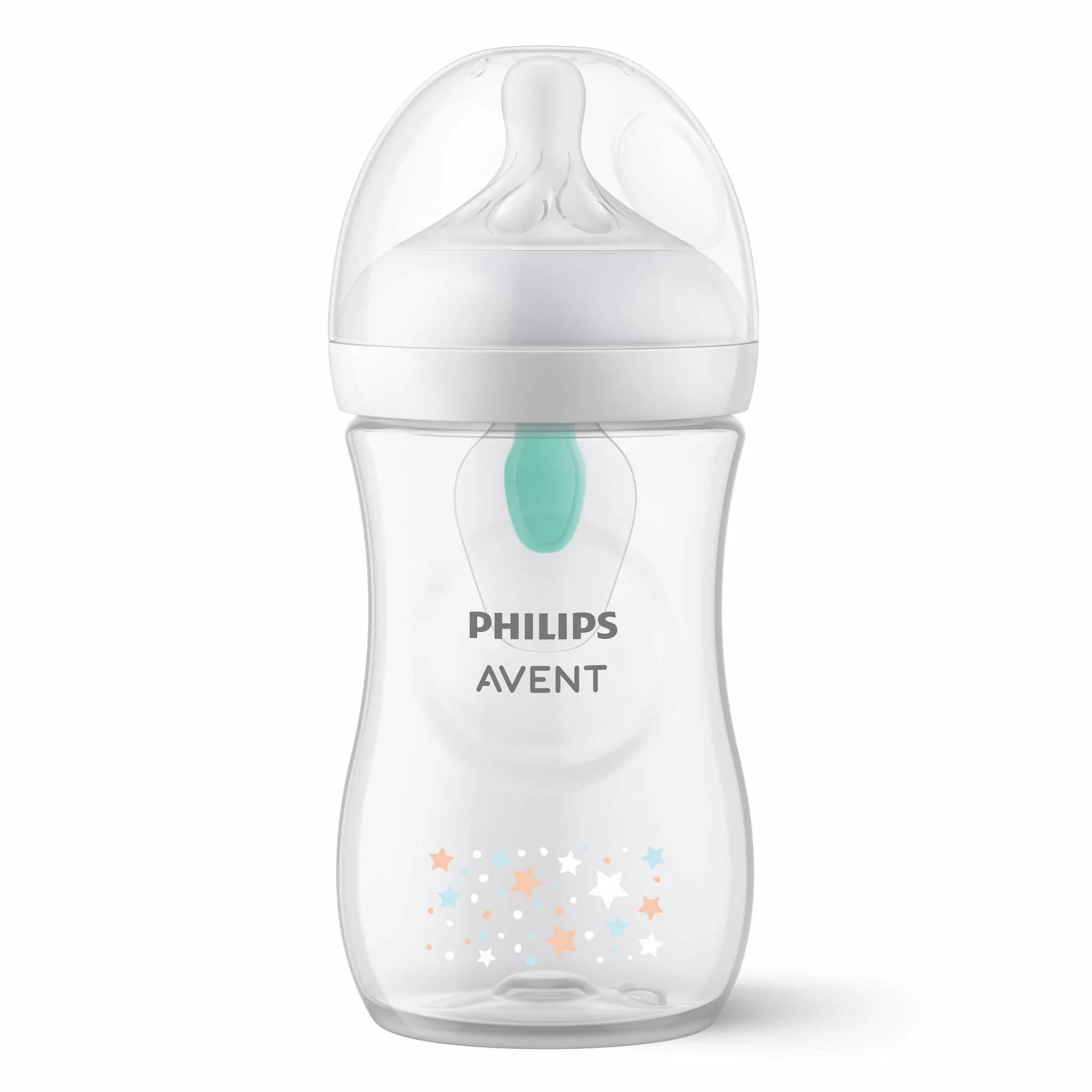 شیشه شیر نچرال 260میل 1+ماه 3قطره اونت Avent — تصویر ۲