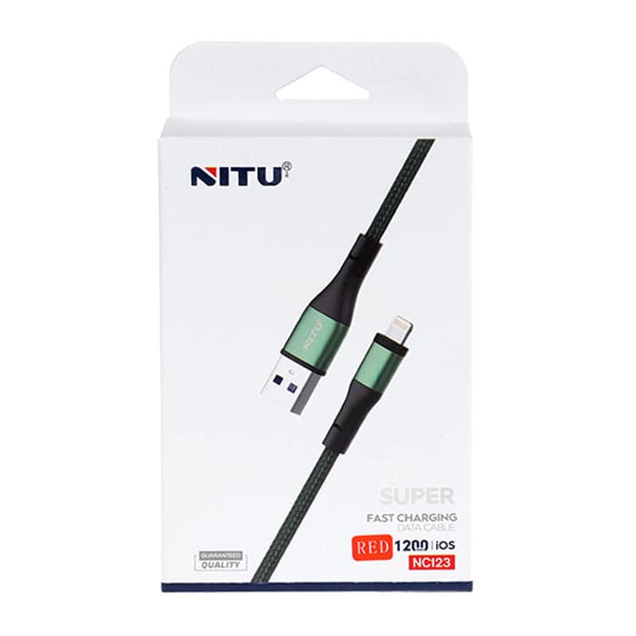 کابل USB به لایتنینگ نیتو NITU NC123 طول 1.2 متر 3 آمپر — تصویر ۲