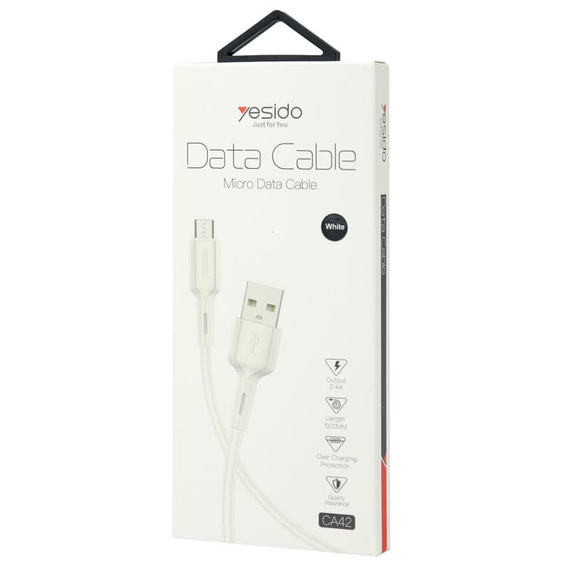 کابل USB به Micro-USB یسیدو YESIDO CA42 طول 1 متر 2.4 آمپر — تصویر ۲