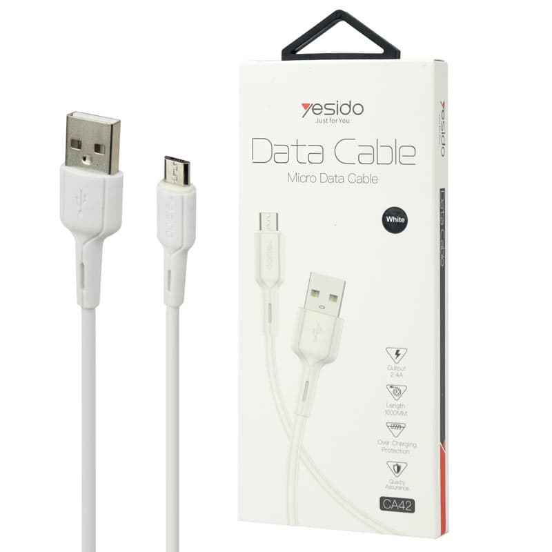 کابل USB به Micro-USB یسیدو YESIDO CA42 طول 1 متر 2.4 آمپر — تصویر ۵