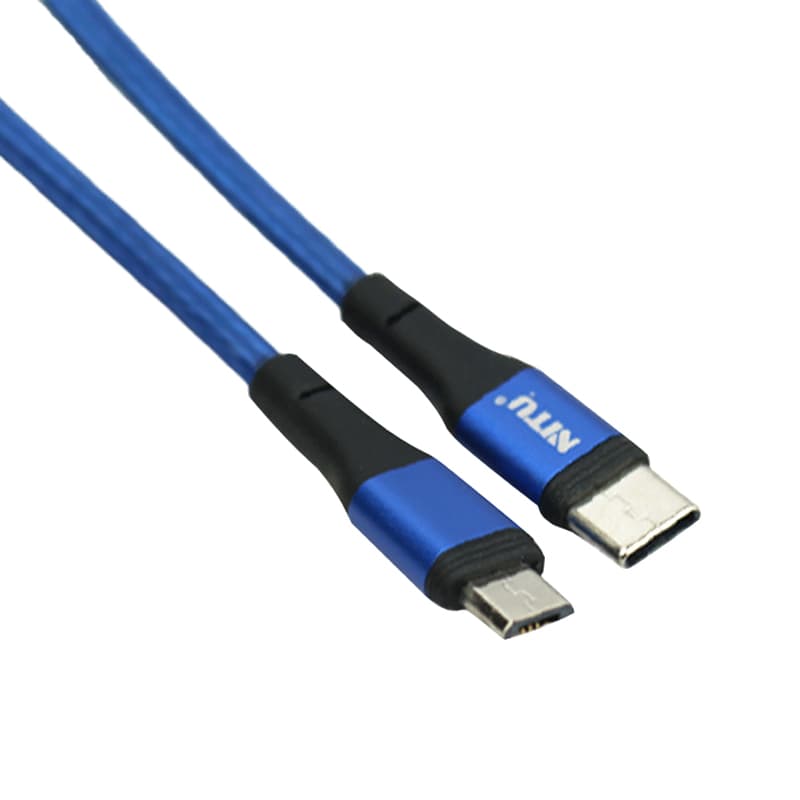 کابل Type-C به Micro-usb نیتو NITU NC36 طول 30 سانتیمتر 2.4 آمپر — تصویر ۲