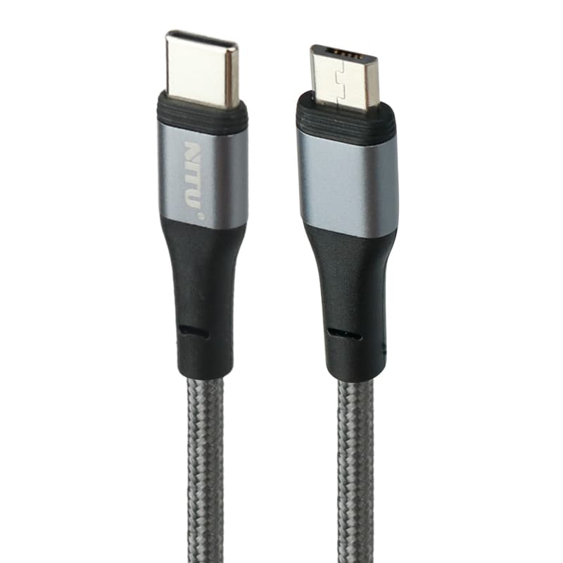 کابل Type-C به Micro-usb نیتو NITU NC36 طول 30 سانتیمتر 2.4 آمپر — تصویر ۶