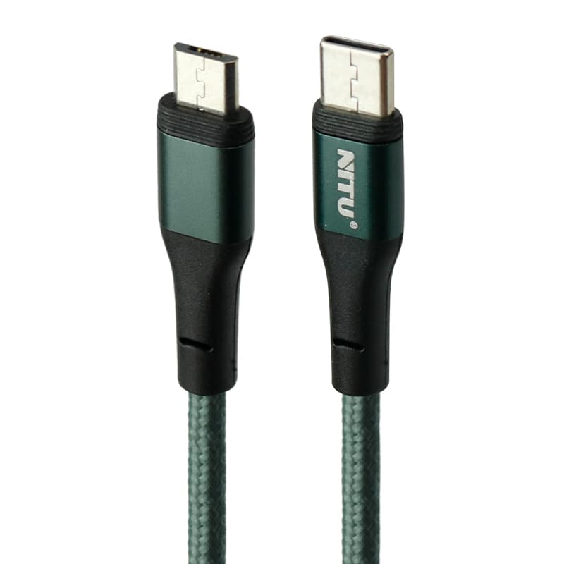 کابل Type-C به Micro-usb نیتو NITU NC36 طول 30 سانتیمتر 2.4 آمپر — تصویر ۴